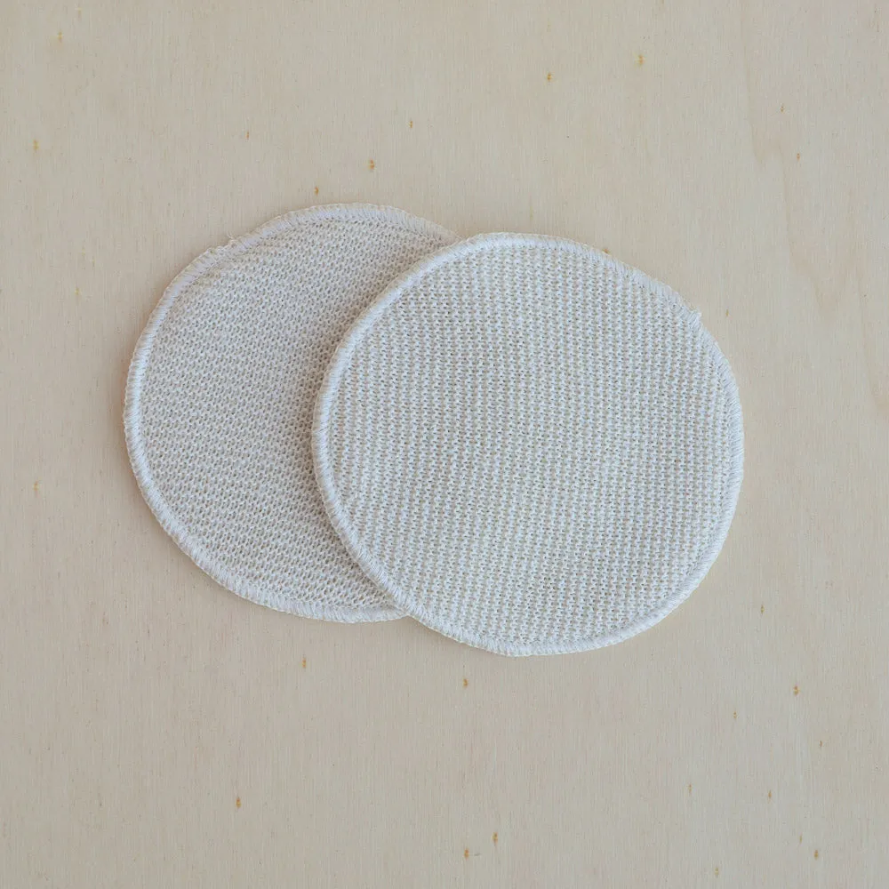 Breast Pads in 3 layers of Silk/Wool/Silk