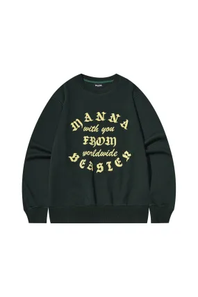 Foam Printed Crew Neck Sweatshirt