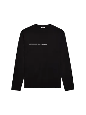 Mens PANGAIA LAB Infinited Fiber Long Sleeve T-shirt—black