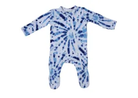 Tie Dye Zipper Footie